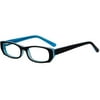 Contour Youths Prescription Glasses, FM11369 Black/Blue