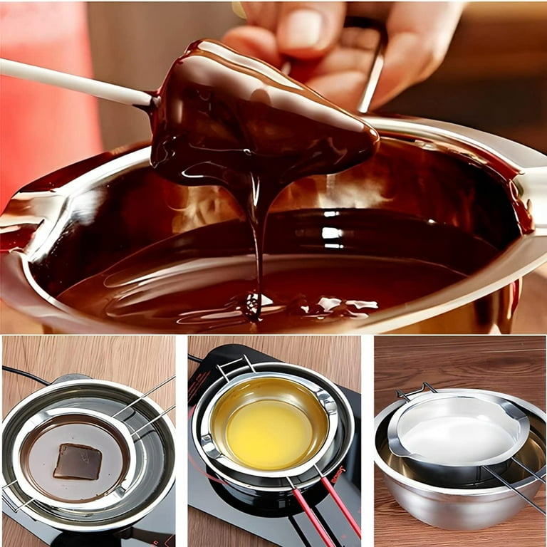 Stainless Steel Chocolate Melting Pot with DIY Baking Tool in 2023
