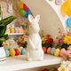thumbnail image 5 of Easter Bunny Ceramic Embraces Belly Bunny Cute Home Desktop Decoration Crafts Easter Decoration, 5 of 6