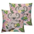 thumbnail image 2 of Awypu Cute Koala Pillow Cover , Soft Decorative Cushion Case Square Throw Pillow Cover for Sofa Living Room Couch  2pcs White, 2 of 6