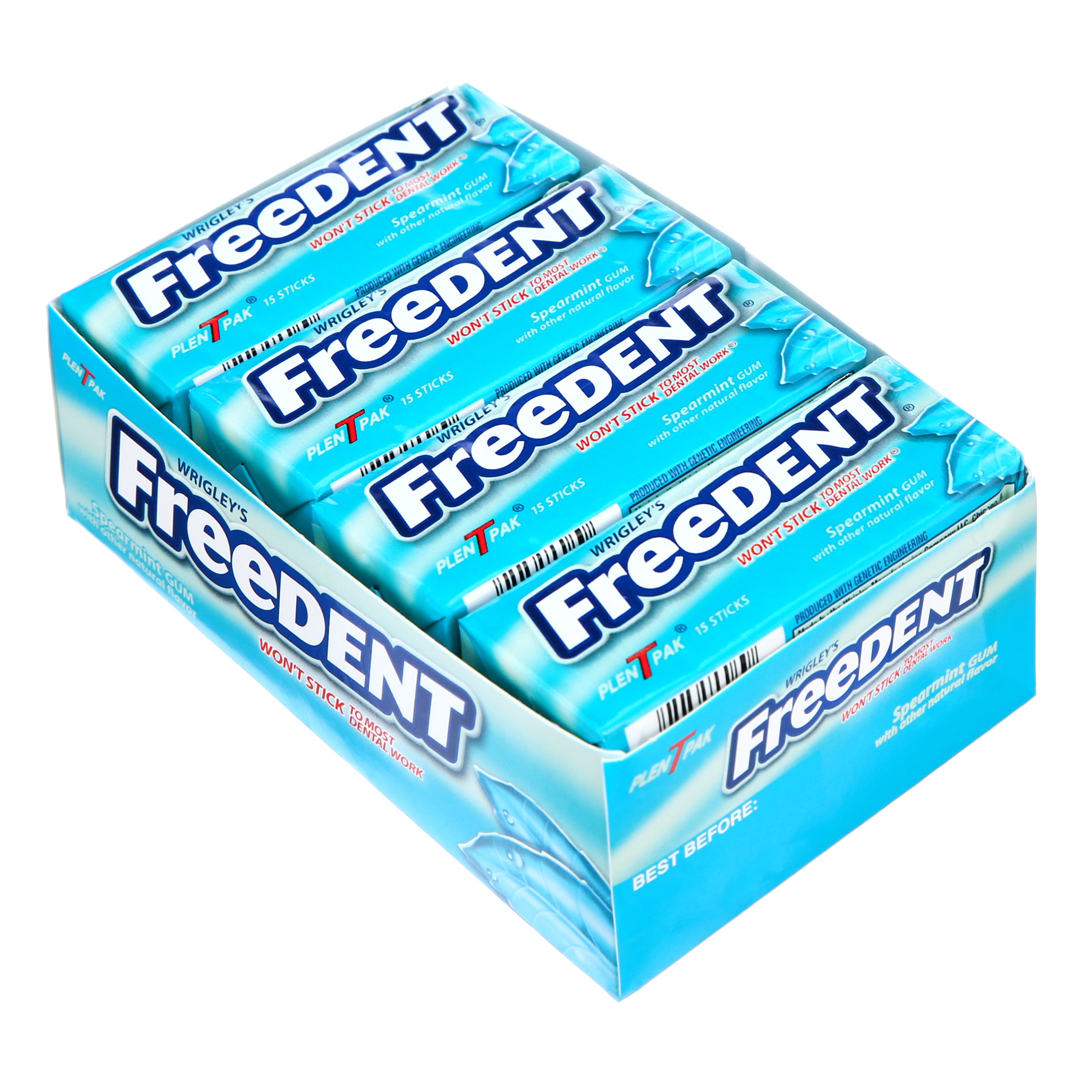 visueel Monografie Afgekeurd Wrigley's Freedent Gum, Spearmint, 15 Sticks (Pack of 8) - Walmart.com