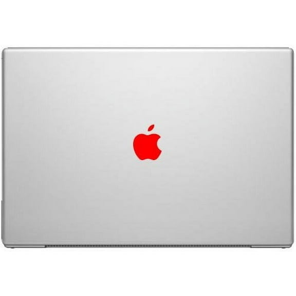 Red Color Change Apple Overlay Decal Sticker - Vinyl Decal for Macbooks