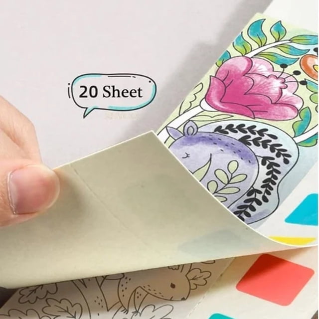 Gouache Graffiti Picture Book Color Filling Picture Book Graffiti Pocket Watercolor Book