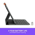 thumbnail image 5 of Logitech iPad (7th, 8th and 9th generation) Keyboard Case | Slim Folio with integrated wireless keyboard (Graphite), 7.3" x 10.1" x 0.9", 5 of 9