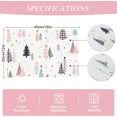 thumbnail image 6 of mubwai Pink Christmas Trees Placemats Set of 4, 12x18 Inch Colorful Xmas Snowflakes Kitchen Dinning Table Mats Washable Place Mats for Indoor Outdoor Home Party Decor, 6 of 6