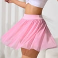 thumbnail image 4 of Wutalume Womens Skirts with Shorts, 2-in-1 High Waisted Yoga Skirt with Pockets, Athletic Tennis Golf Skirt with Built-in Compression Shorts, Quick Dry Activewear Skort,Pink M, 4 of 6