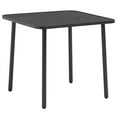 thumbnail image 3 of vidaXL Patio Table Outdoor Dining Table Garden Furniture for Deck Porch Steel, 3 of 9
