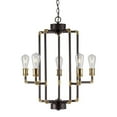 thumbnail image 2 of Forte Lighting 7116-05-51 Piper 5 Light 24" Wide Pillar Candle Pendant - Black, 2 of 2