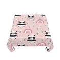thumbnail image 5 of Wukai Cute Cartoon Panda Waterproof Tablecloth for Kitchen Dining, Fits Square Tables for 2-4 Seats -54"x54", 5 of 7