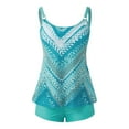 Bikini Set Swimwear,2024 New Digital Printing Boxer Split Women's