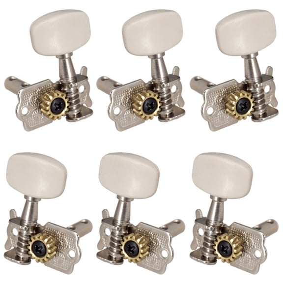 6Pcs Acoustic Guitar Tuning Pegs Machine Heads Tuning Pegs 3L3R With Screws