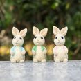 thumbnail image 3 of Tanding Rabbit Figurines Home Decoration Easter Decorations Table Ornaments Resin Spring Bunny Tabletop For Home Farmhouse Garden Outdoor Statues Lady Statue Outdoor Garden Statues And Figurines, 3 of 3