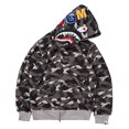 thumbnail image 3 of Sweat à Capuche Tête de Requin pour Hommes et Femmes Imprimé Numérique 3D Mode Sweat à Capuche Fermeture Éclair Robe Requin, 3 of 5
