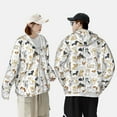 thumbnail image 6 of Gaeub I Love Dogs Men's and Women's UPF 50+ Long-Sleeved Sun Protection Clothing, Fishing Shirt Long Sleeve Zip - Large, 6 of 9