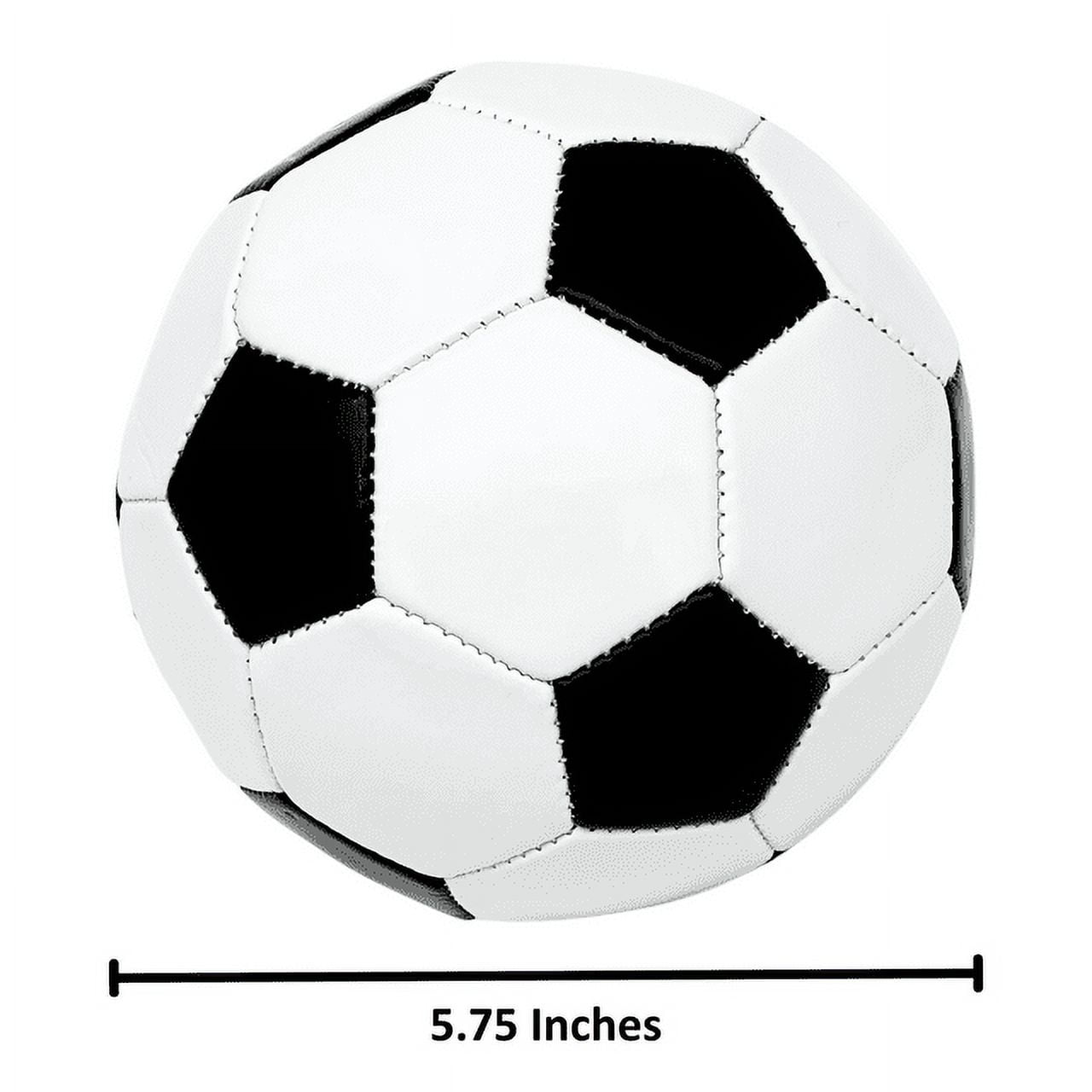 MinnARK Weatherproof Mini Soccer Ball – 6-Inch Outdoor Soccer Ball for Kids, Toddlers & Beginners, Black/White, Ages 3+