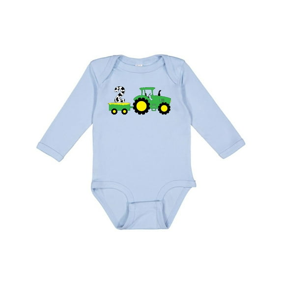 Inktastic Second Birthday Tractor Boys or Girls Long Sleeve Baby Bodysuit