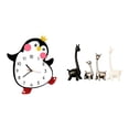 thumbnail image 1 of Reloj de pared,Reloj de pared silencioso y decorativo que no hace tictac,Estatua de alce y ciervo,Estatua de jirafa de cerámica,adorno moderno para decoración del hogar,Figuras de jirafas de, 1 of 8