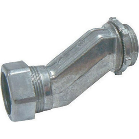 Emt Diecast Zinc Compression Connector - Sigma Electric ProConnex 1/2 in. Dia. Die-Cast Zinc Offset Compression Connector For EMT 1 pk