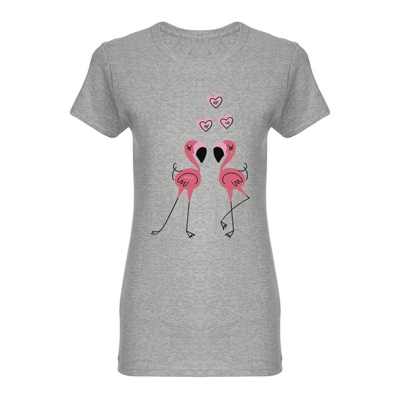 Flamingo Lovers  Shaped Tee Women's -Image by Shutterstock