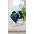 thumbnail image 4 of Brookstone 3-in-1 Magsafe Wireless Charging Station - Qi-Certified Charging Stand for iPhone, Apple Watch, AirPods - Magnetic Wireless Charging Dock For Simplified, Organized Charging (White), 4 of 4