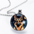 thumbnail image 2 of Shepherd Dog Women's Circular Glass Pendant Necklace, 2 of 5