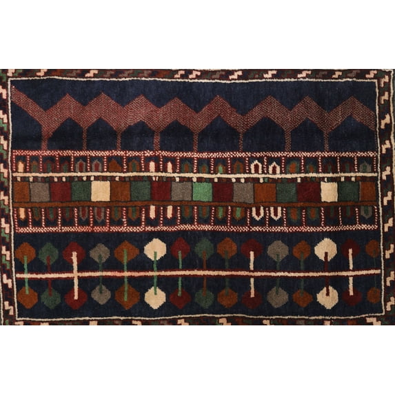 Ahgly Company Indoor Rectangle Traditional Dark Scarlet Red Southwestern Area Rugs, 4' x 6'