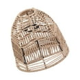 thumbnail image 1 of Rope Rattan Hanging Pendant Lampshade for Dining Table wicker chandelier Cover 18.5x18.5x5.5CM, 1 of 7