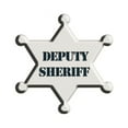 thumbnail image 2 of CafePress - Deputy Sheriff -  Round Wood Ornament 4", 2 of 2