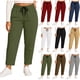 thumbnail image 1 of Pincandy Women's Plus Size Solid Color Fashion Elastic Waist Corduroy Wide Leg Pants with Pockets, Loose Fit, Casual & Daily Wear, 1 of 7