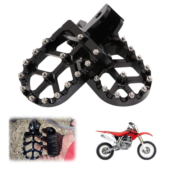 Dirt Bike Foot Pegs Footpegs Foot Pedals Rests CNC for Honda CRF150F CRF230F 2003-2019 CRF250F 2019-2024 XR125L 2010-2015 XR150L 2015-2024 Ebike Motorcycle