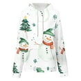 thumbnail image 6 of Women's Christmas Hoodies Oversized Sweatshirts Pullover Fashion Christmas Graphic Printed Sweaters Loose Long Sleeves Xmas Holiday Clothing Tops with Pocket, 6 of 7