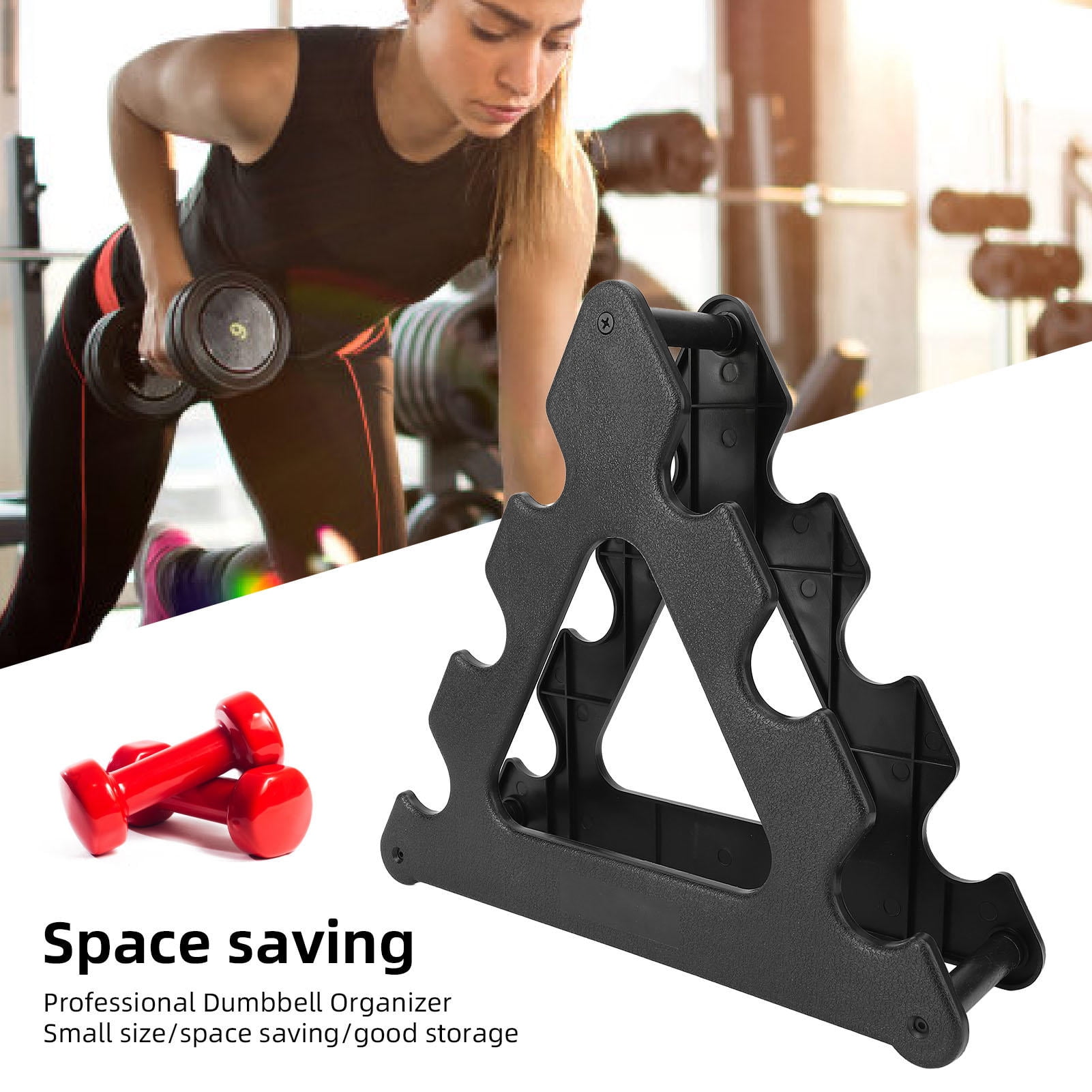BIMZUC Portable PVC Dumbbell Rack – Detachable, Space‑Saving Weight Holder for Home Fitness