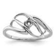 thumbnail image 7 of Sterling Silver Rhodium-plated Family Jewelry Mounting QXMR1/1SSM-8, 7 of 7