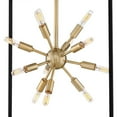 thumbnail image 5 of 12 Light Medium Open Frame Chandelier in Modern-Mid-Century Modern Style 20 inches Wide By 21 inches High-Black Finish Bailey Street Home, 5 of 6