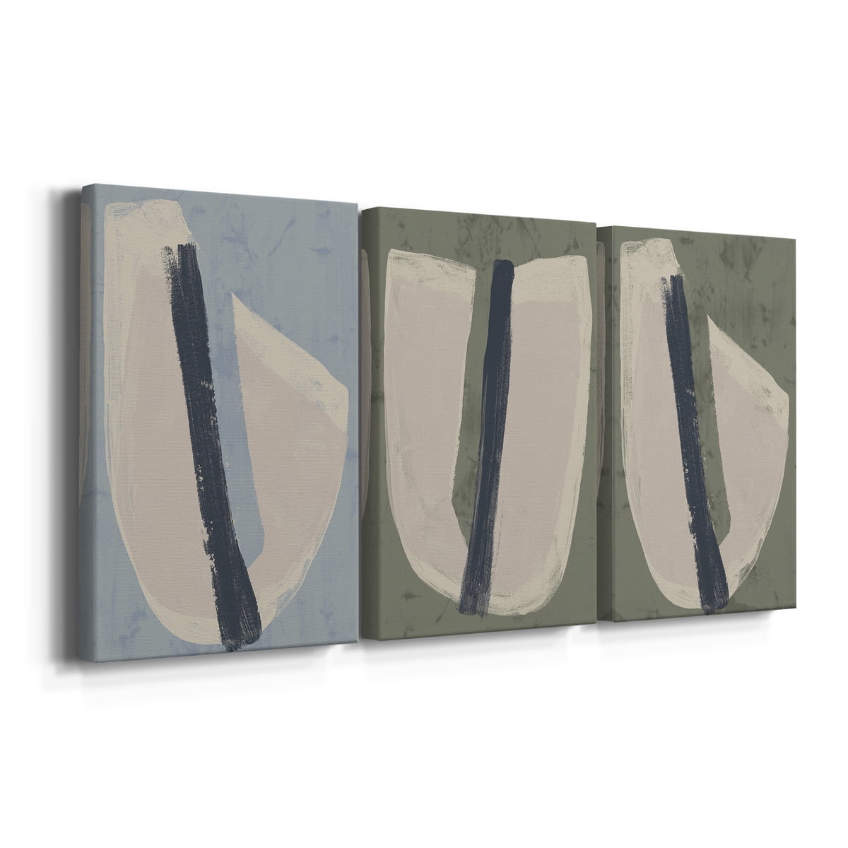 Paper Slice II Premium Gallery Wrapped Canvas - Ready to Hang - 12 x 18 Each