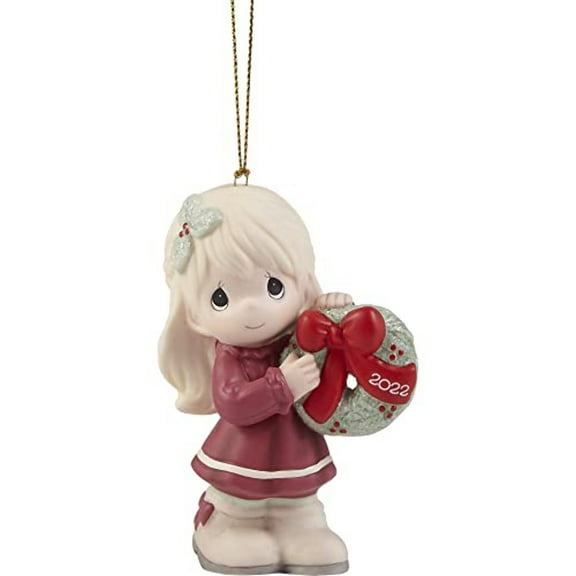 May Your Christmas Wishes Come True 2022 Dated Girl Ornament 221002