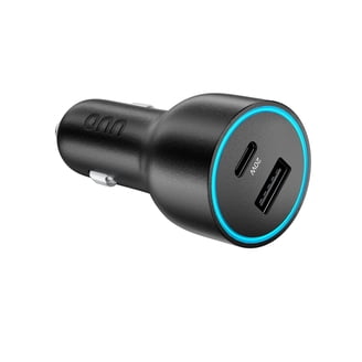 Cargador De Coche USB C De 60 W, Cargador USB Toocki De 3 Puertos PD Y QC3.0 Con Cable En Espiral Tipo C De 30 W, Adaptador De Cargador Rápido Para