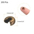 thumbnail image 2 of Uxcell 200 Pack 6.5mm Crimp Beads Covers Round Open Beads End Tips Copper, 2 of 5