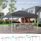 thumbnail image 5 of 10x10 gray pop - up canopy tent para outdoor use, 3 adjustable heights, comes con 4 sandbags y carrying bag, 5 of 6