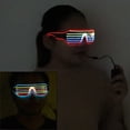 thumbnail image 4 of YJ010 Gafas LED con control de voz 3 colores Opcional Iluminar El Wire Neon Rave Gafas Twinkle, 4 of 5