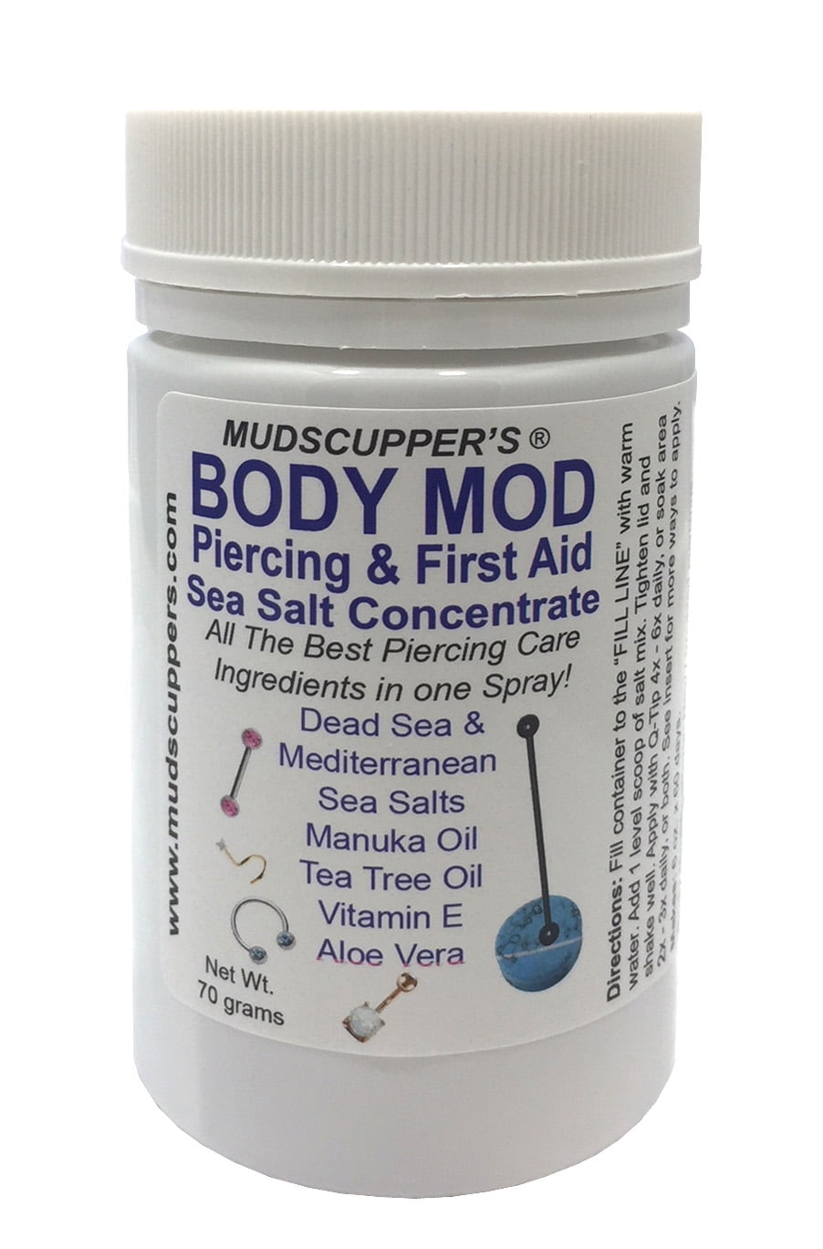 Mudscupper'S Body Mod Salt Concentrate - DIY Piercing Aftercare