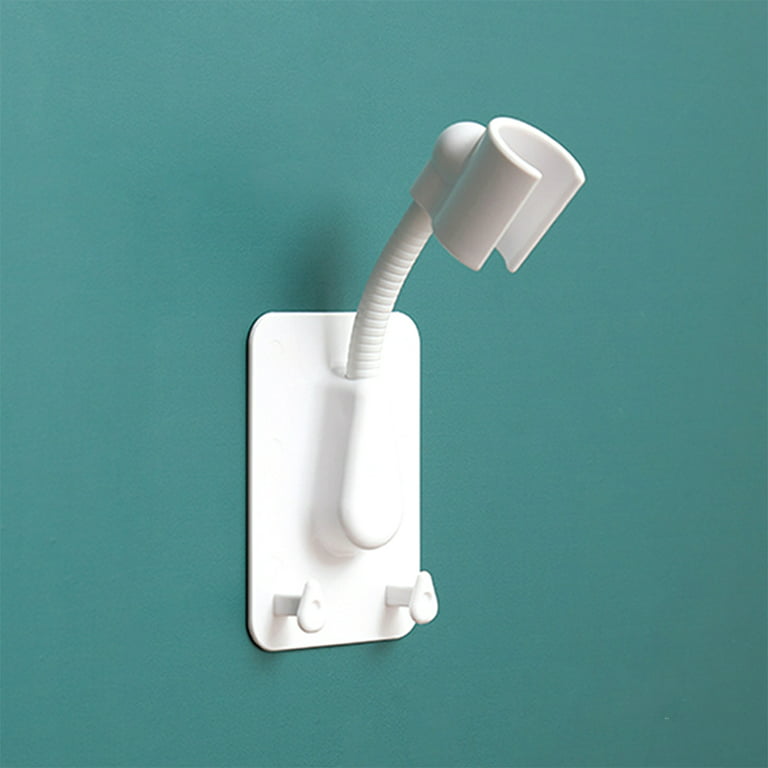 Podxco Adjustable Handheld Shower Head Holder Bracket, Plastic Bathroom  Adhesive Showerhead Adapter, Waterproof, Wall Mounted, Universal Showering