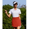 thumbnail image 2 of Pinspark Womens Golf Skirt Elastic High Waist Tennis Skort Wide Waistband Sport Skirts Weightless Workout Skorts for Pickleball Workout Running, 2 of 6