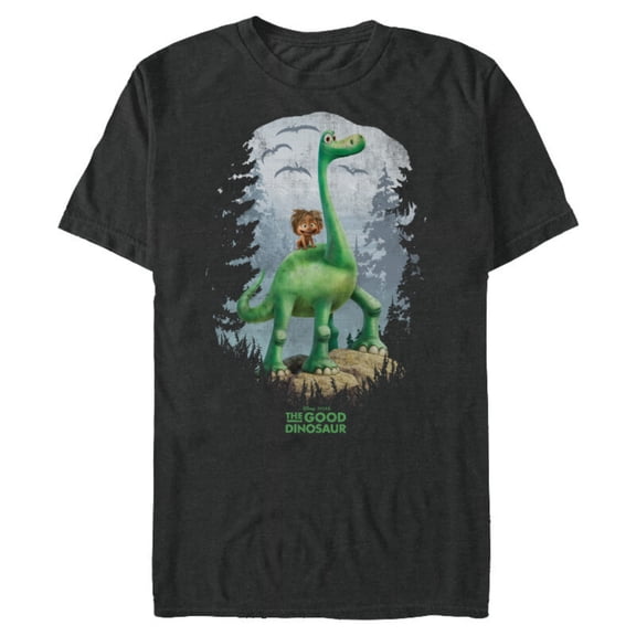 Disney PIXAR The Good Dinosaur Arlo and Spot T-Shirt- Short Sleeve Blended T-Shirt for Adults - Customized-Dark Heather