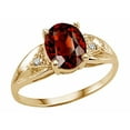 thumbnail image 2 of Tommaso Design� Oval 9x7 Genuine Garnet Ring, 2 of 8