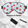 thumbnail image 4 of Naloa Strawberry Print Sleep Mask for Sleeper, Light Blocking Sleeping Eye Mask for Women Men, Eye Shade with Adjustable Strap for Travel, Nap,Meditation, 4 of 7