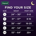 thumbnail image 3 of Depend Night Defense Adult Incontinence & Postpartum Bladder Leak Underwear for Women, Disposable, Overnight, Large, Blush, 56 Count (4 Packs of 14), Packaging May Vary, 3 of 7