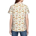 thumbnail image 7 of Wukai Squirrel And Mushroom Youth Unisex Short Sleeve T-Shirt for Boys, Girls, Teens, and Kids-Large, 7 of 7