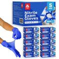 thumbnail image 1 of Guantes de examen de nitrilo London Labs 5 mil azul cobalto 1000 unidades, 1 of 7
