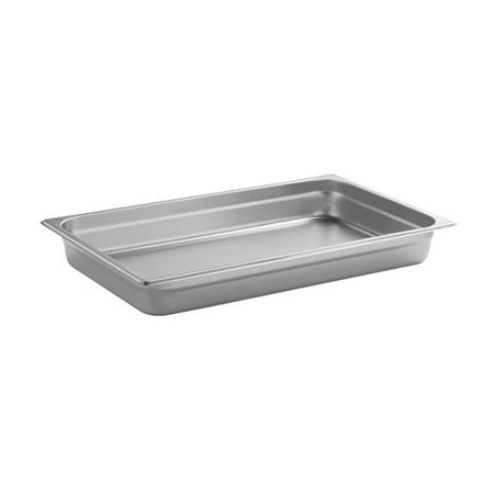 Update International Full Size 2 1/2" (Depth) Steam Table Pan 20 3/4" H x 12 3/4" Dia Silver